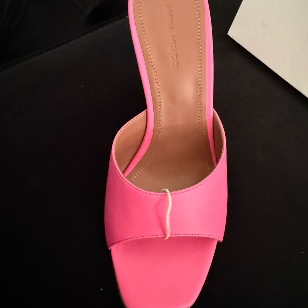 AMINA MUADDI
Lupita leather wedge mules size 10 - Picture 4 of 7